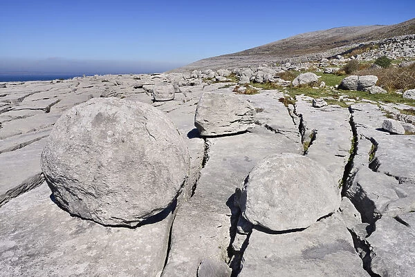 Ireland, County Clare, The Burren, Rock boulders at Black Head