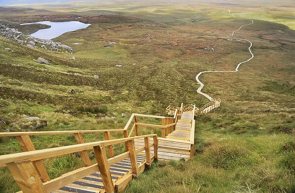 Ireland, County Fermanagh, Cuilcagh Mountain Park, Legnabrocky Trail
