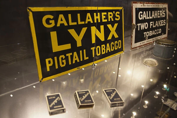 Ireland, North, Belfast, Titanic quarter visitor attraction, tobacco display