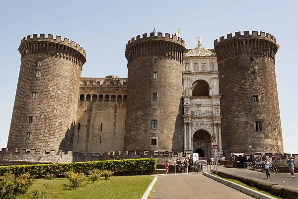 Italy, Campania, Naples, Castel Nuovo, also known as Maschio Angioino