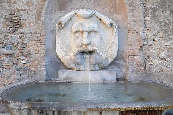 Italy, Lazio, Rome, Aventine Hill, water fountain, church of Santa Sabina