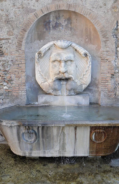 Italy, Lazio, Rome, Aventine Hill, water fountain, church of Santa Sabina