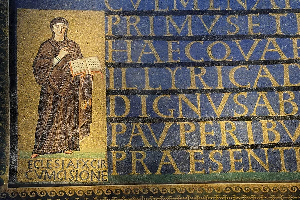 Italy, Lazio, Rome, Aventine Hill, church of Santa Sabina, mosaic detail