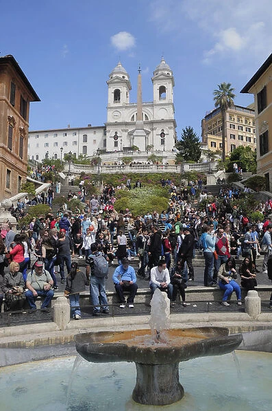 Italy, Lazio, Rome, Centro Storico, Piazza Spagna, Spanish Steps