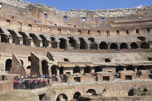 Italy, Lazio, Rome, Colosseum, interior view of the Colosseum