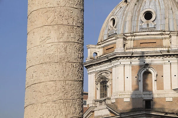Italy, Lazio, Rome, Fori Imperiali, Trajans Column