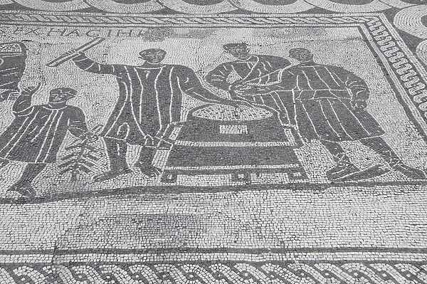 Italy, Lazio, Rome, Ostia Antica, mosaics from Aula dei Misuratori del Grano