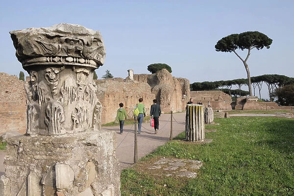Italy, Lazio, Rome, The Palatine, paths through Domus Flavia