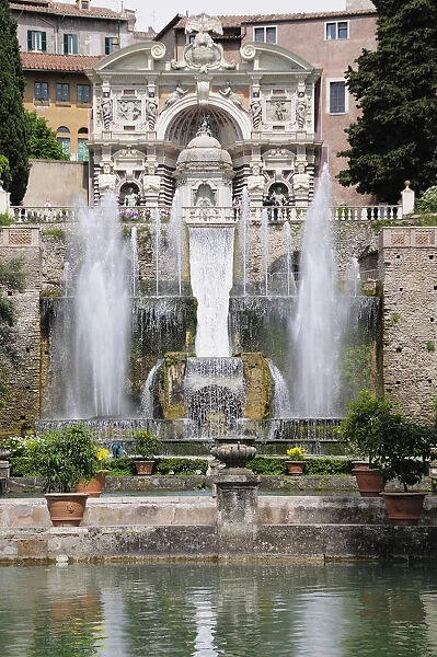 Italy, Lazio, Rome, Tivoli, Villa D Este, Organ Fountain