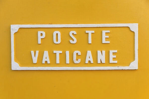 Italy, Lazio, Rome, Vatican City, St Peters Square, Vatican Post box