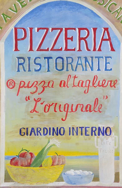 Italy, Lombardy, Lake Como, Como, restaurant sign