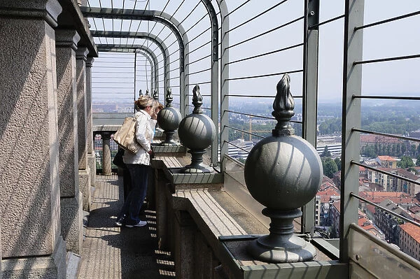 Italy, Piedmont, Turin, sightseeing from the top of Mole Antonelliana