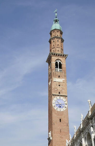 Italy, Veneto, Vicenza, Bissara tower, Piazza del Signori