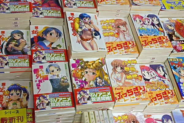 JAPAN 5. Japan /  Tokyo /  Akihabara. Japanese Manga books with bookcovers
