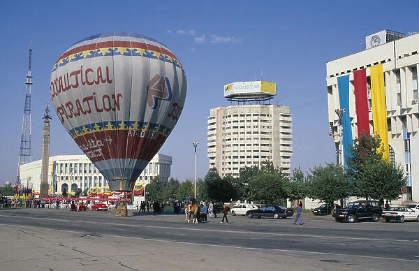 KAZAKHSTAN, Almatr Hot air balloon as part of the eKazakhstan Dayi celebrations