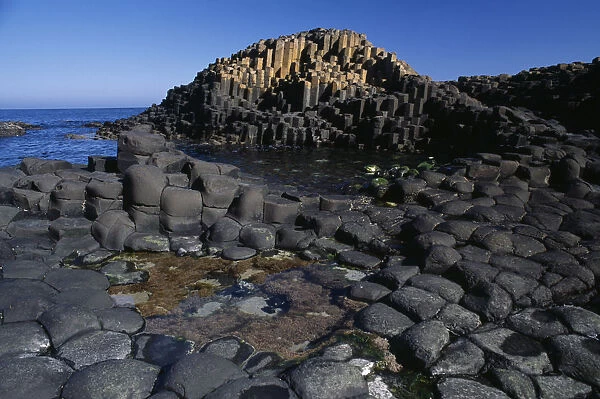 NORTHERN IRELAND, County Antrim The Giants Causeway. Interlocking basalt stone columns