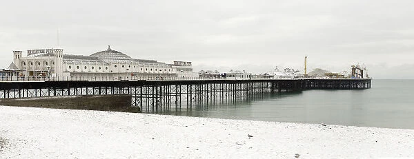 The Palace pier, Brighton in the depths of winter