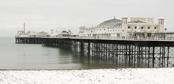 The Palace pier, Brighton in the depths of winter