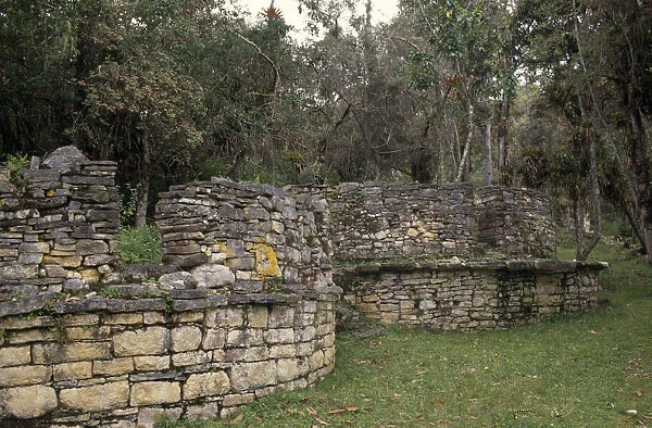 PERU, Amazonas, Chachapoyas Kuelap Fortress ruins, Chachapoyas culture also known as