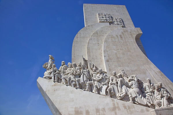 Portugal, Estredmadura, Lisbon, Belem, Monument to the Discoveries built in 1960 to commemorate the 500th anniversary of the death of Henry the Navigator