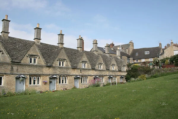 A row of period cottages