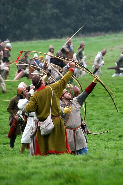 Saxon Archers at the reenactment of the 1066 Battle of Hastings