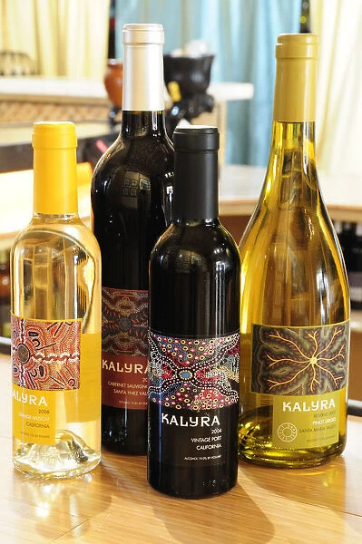 Selection of local wines Kalyra Winery