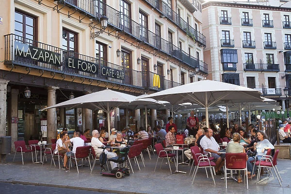 Spain, Castilla La Mancha, Toldeo, The Mazapan El Foro Cafe on thePlaza de Zocolover