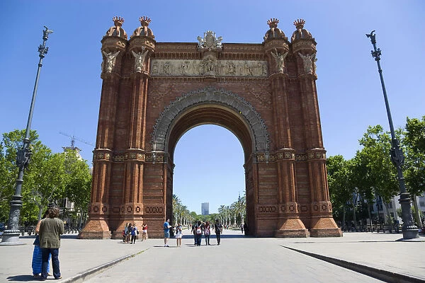Spain, Catalonia, Barcelona, Arc del Triomf