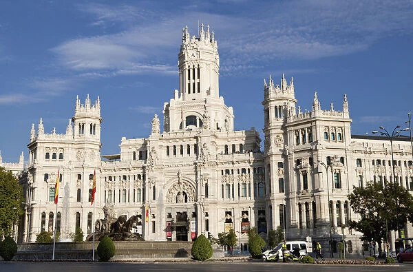 Spain, Madrid, Plaza de la Cibeles & Central Post Office