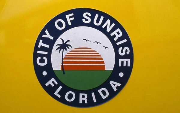 USA, Florida, City of Sunrise Sign