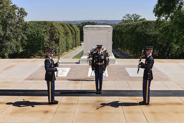USA, Washington DC, Arlington National Cemetery, Tomb of the Unknown Soldier