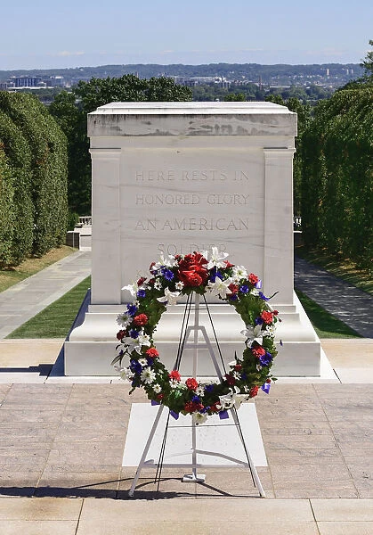 USA, Washington DC, Arlington National Cemetery, Tomb of the Unknown Soldier
