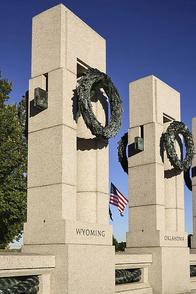 USA, Washington DC, National Mall, National World War 2 Memorial