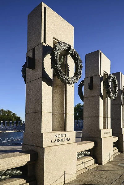 USA, Washington DC, National Mall, National World War 2 Memorial