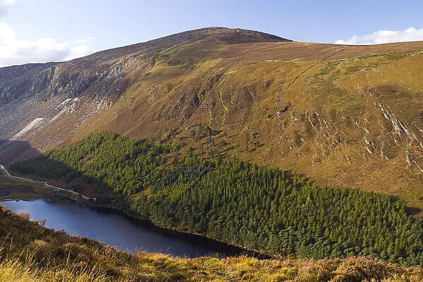 View west from the Spink Walk on the hills above Glendalough