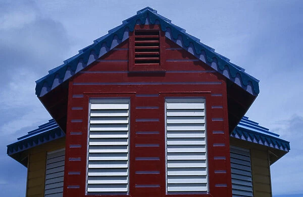 West Indies, West Indies, Nassau, Compass Point. Architectural detail showing roof vent