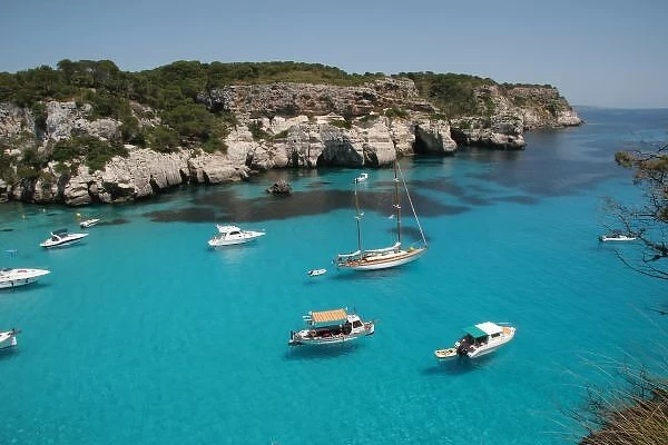 Balearic Islands. Menorca Island. Cala Macarella. Landscape coast. South island. Spain