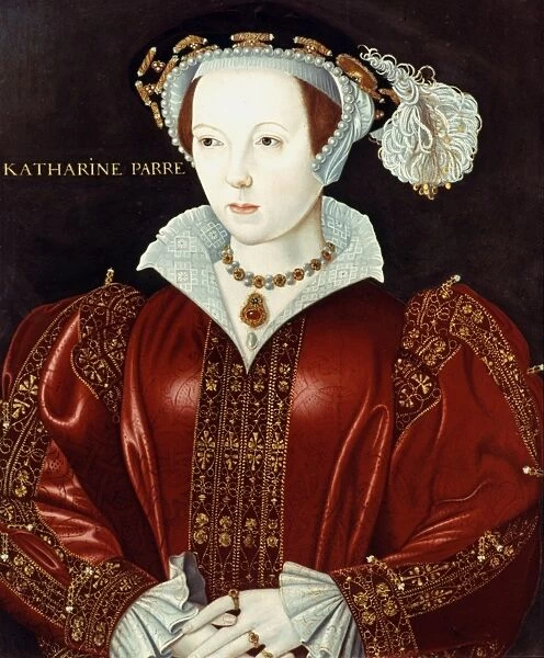 CATHERINE PARR (1512-1548). Sixth wife of King Henry VIII of England. Oil on panel