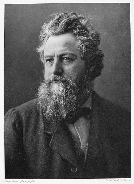 WILLIAM MORRIS (1834-1896). English artist and poet. Photographed in 1880