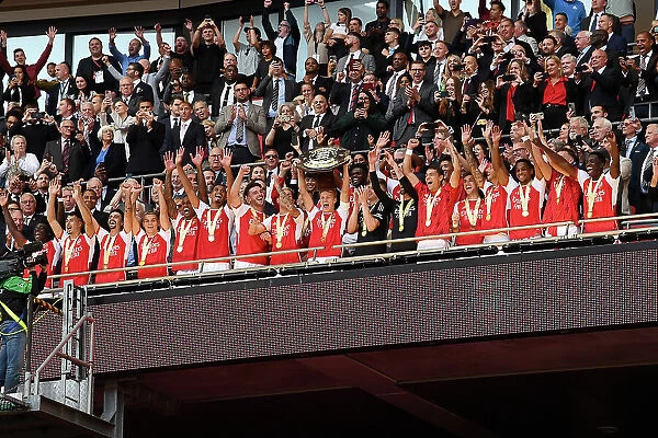 Arsenal Celebrates FA Community Shield Victory: 2023-24 - Over Manchester City