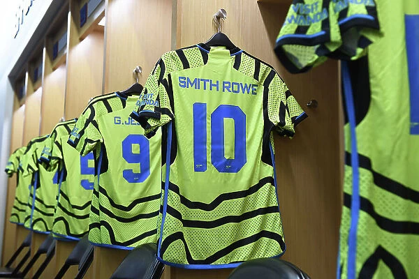 Arsenal FC: Emile Smith Rowe's Jersey in the Locker Room - Arsenal v Manchester United Pre-Season 2023-24