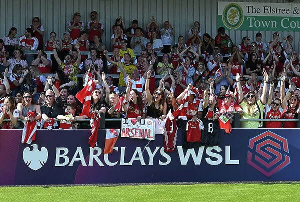 Arsenal Women's Fans Celebrate Victory in FA Women's Super League