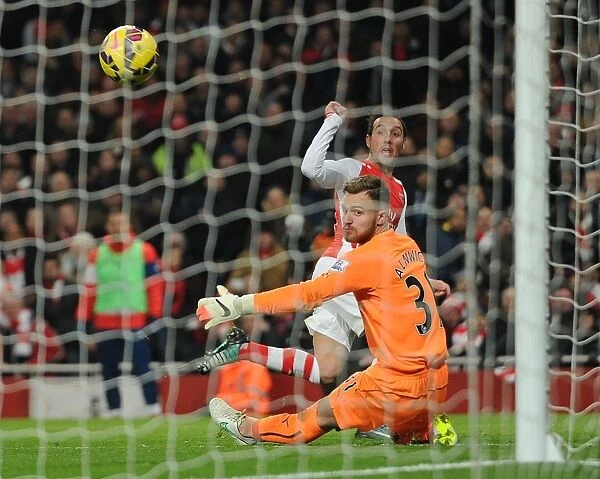 Santi Cazorla Scores Arsenal's Third Goal vs. Newcastle United (December 2014)