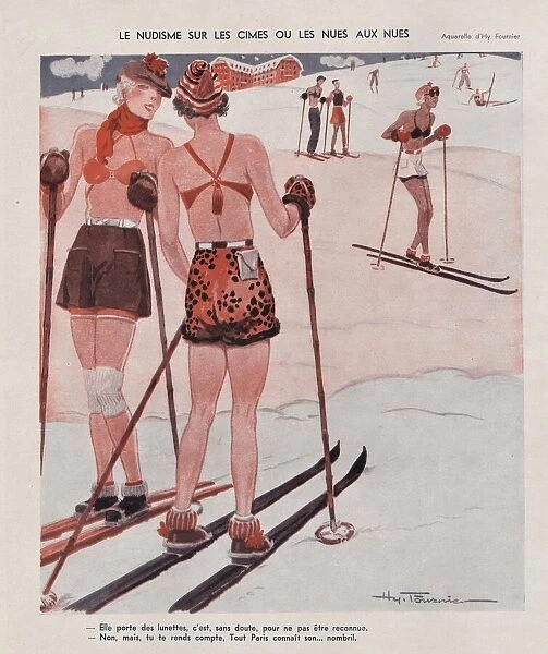 1930s France La Vie Parisienne Magazine Plate
