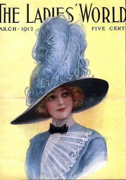 The Ladies World 1910s USA hats womens portraits magazines clothing clothes ladies world