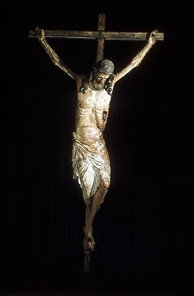 Christ on the cross. 14th century Crucifix