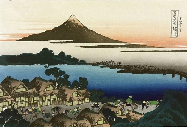 Dawn at Isawa in the Kai province: c1833. From Thirty-six Views of Mount Fuji, c1831