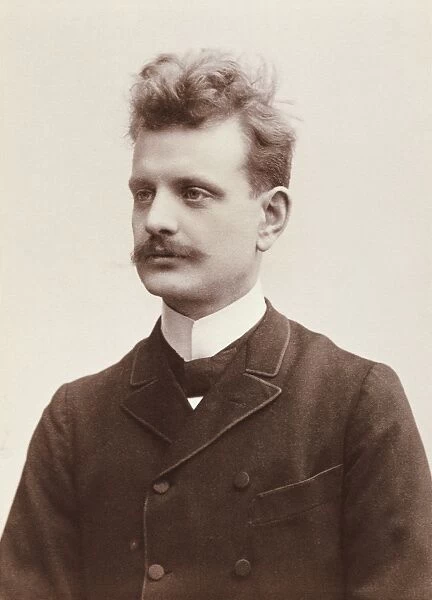 Finland, turku, Finnish composer and violinist Jean Sibelius (1865 - 1957) in 1896