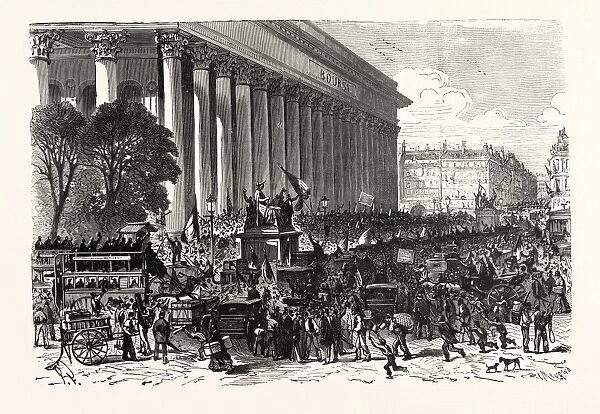 Franco-Prussian War: on the stock exchange in Paris on 6 August 1870, after spreading